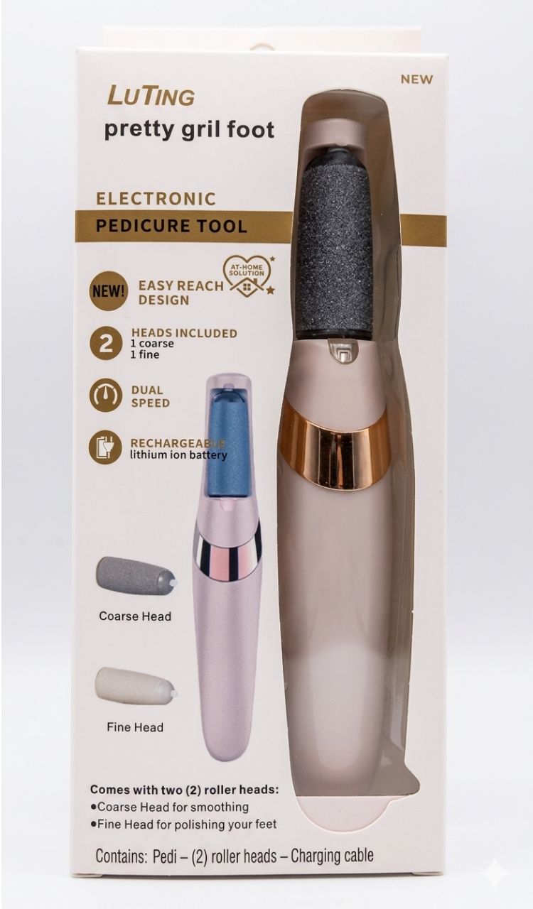 Electric Callus Remover for Feet – Rechargeable Pedicure Tool for Dead Skin & Cracked Heels Removal