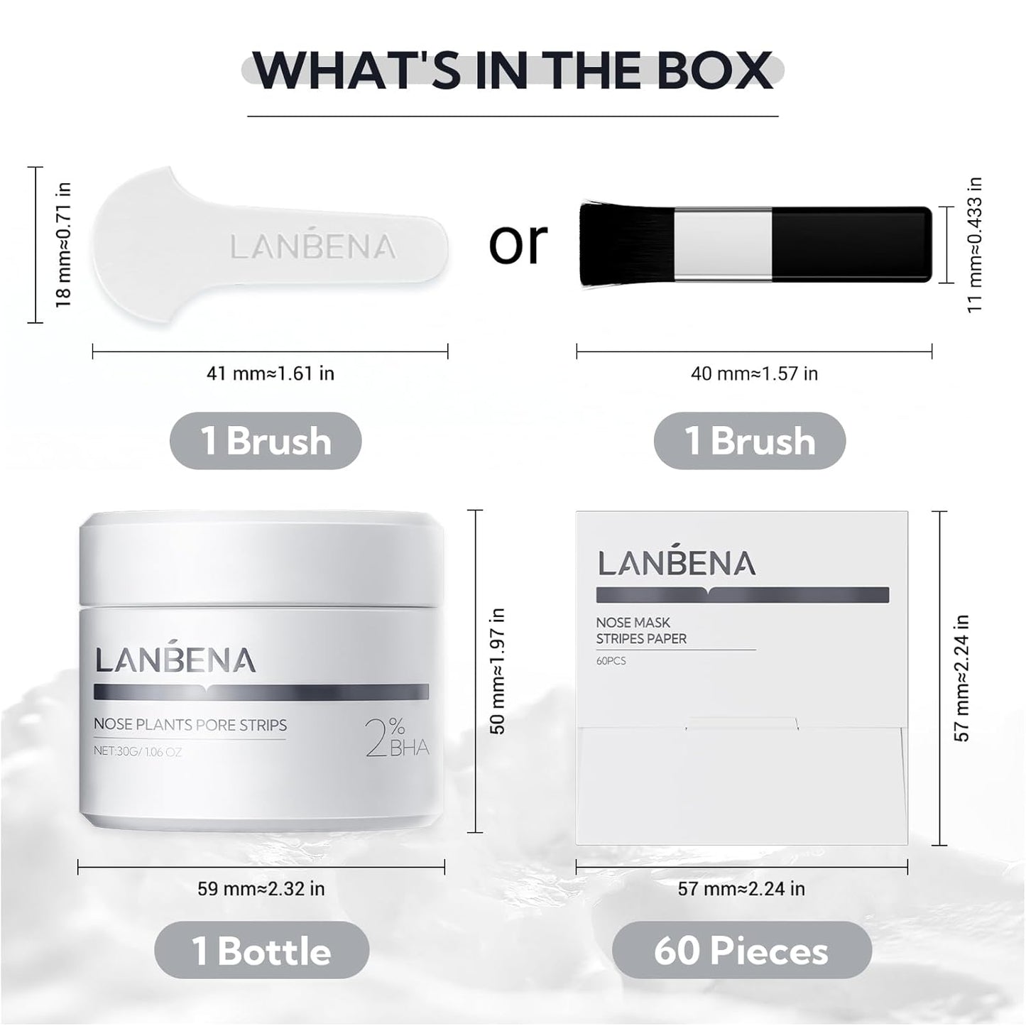 LANBENA 2% BHA Blackhead Removal Nose Mask – Deep Pore Cleansing Treatment