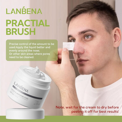 LANBENA 2% BHA Blackhead Removal Nose Mask – Deep Pore Cleansing Treatment