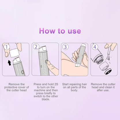 Double Head Electric Shaver | Rechargeable Hair & Beard Trimmer - Ifrah Mart