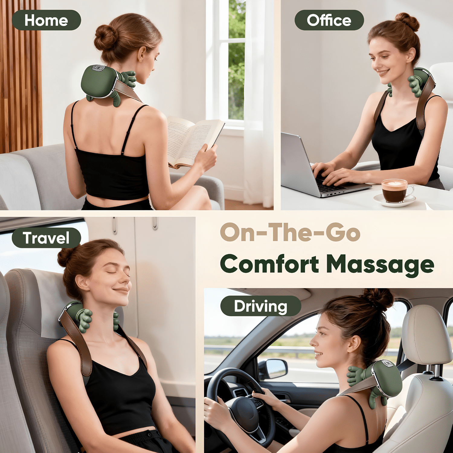 Shoulder & Neck Massager | Deep Kneading Shiatsu Massage Device - Ifrah Mart